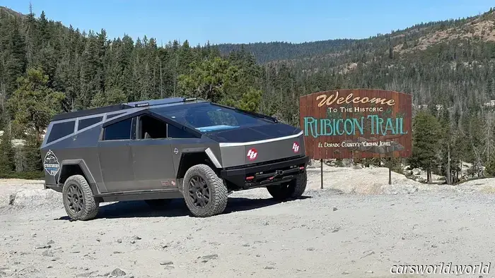 Застрявший владелец Tesla Cybertruck высказался после того, как преодолел адскую неделю на тропе Рубикон.