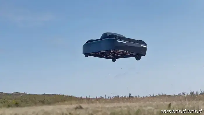 This eVTOL with four wheels continues to promote the concept of the 'flying car.'