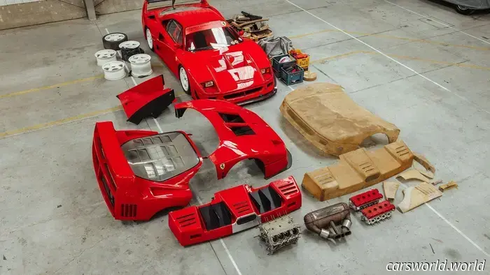 Выставленный на продажу Ferrari F40 был превращен легендой Геймерского спорта в Гоночный автомобиль