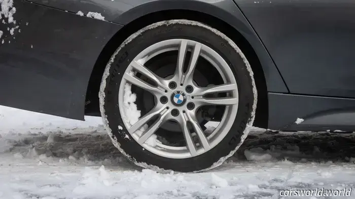 Remove the snow from your wheels as soon as possible.