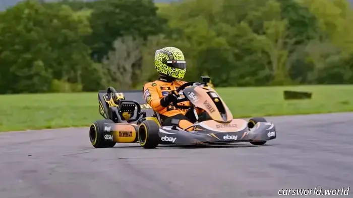 I witnessed F1 champion Lando Norris defeat his McLaren boss in a kart race, and it was an eye-opening experience for me.
