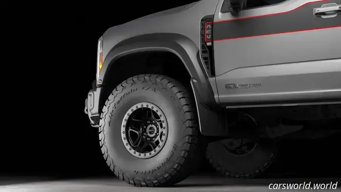 El nuevo paquete Ford FXL de AEV pondrá tu Super Duty en llantas de 40 pulgadas.