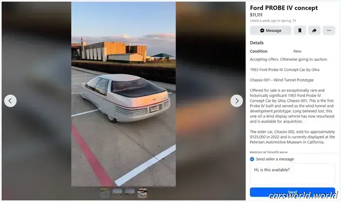 Ford Probe IV Concept Rediscovered on Facebook Marketplace