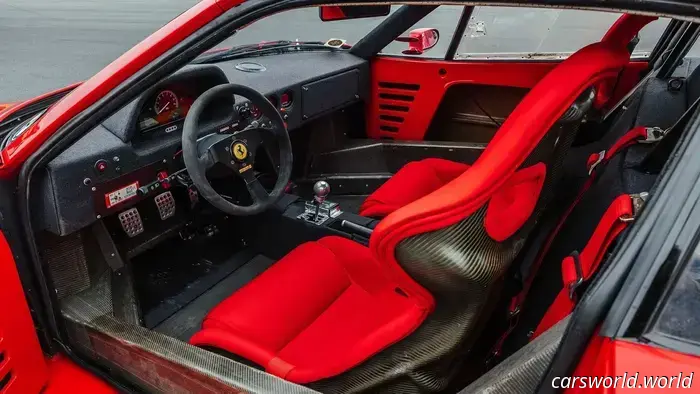 Выставленный на продажу Ferrari F40 был превращен легендой Геймерского спорта в Гоночный автомобиль