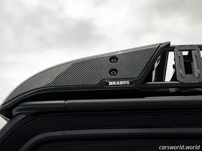 This two-story light bar was designed specifically for a $1.3 million Mercedes G-Wagon.