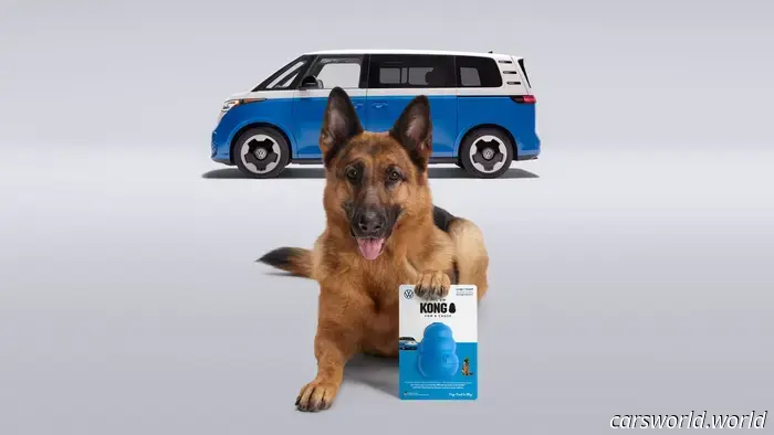 Questo simpatico nuovo cane giocattolo sarà abbinare il vostro VW ID Buzz, e servire una buona causa