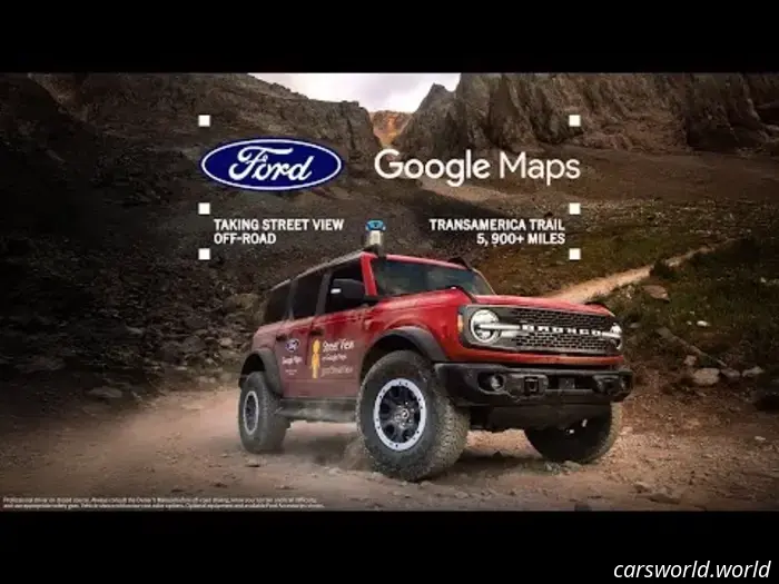 Вы можете проехать 5 900-мильный маршрут TransAmerica в Google Street View благодаря этому Ford Bronco.