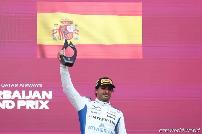 Sainz's podium finish in Azerbaijan demonstrates that Williams F1 is moving in the correct direction.