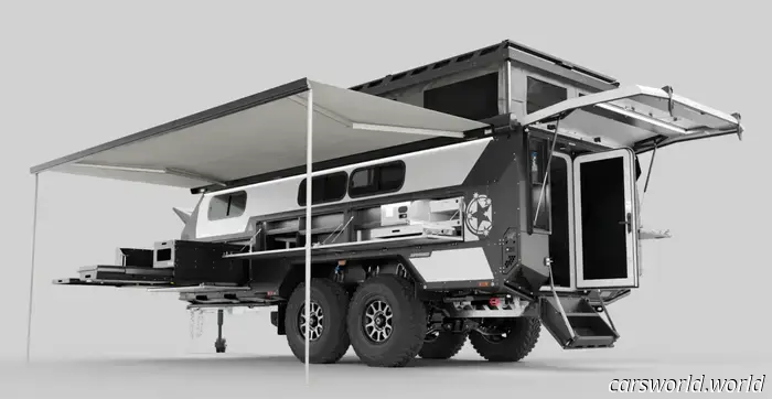 Этот внедорожный кемпер стоимостью 200 000 долларов имеет самую сумасшедшую подвеску прицепа, которую вы когда-либо видели.