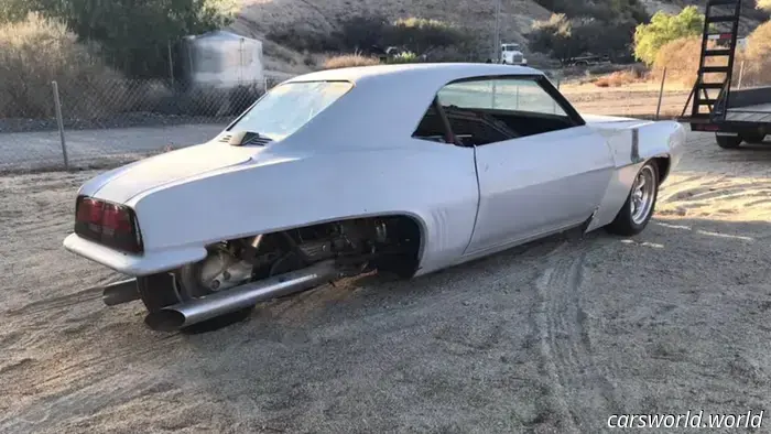 This Cursed Camaro Three-Wheeler on the Market Is Essentially a Honda Motorcycle.