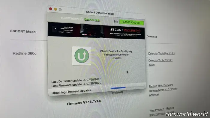 Le auto moderne causano danni ai rilevatori di radar. Ecco come Escort si adatta