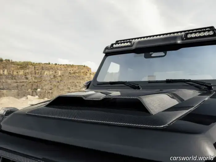 This two-story light bar was designed specifically for a $1.3 million Mercedes G-Wagon.