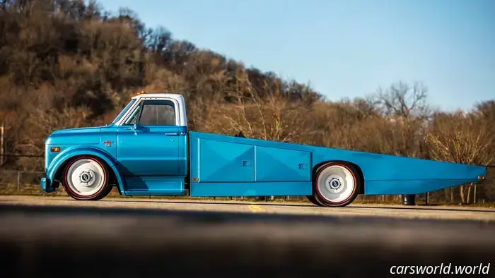 This 1968 Chevy C50 Ramp Hauler boasts the best side profile of any truck ever made.