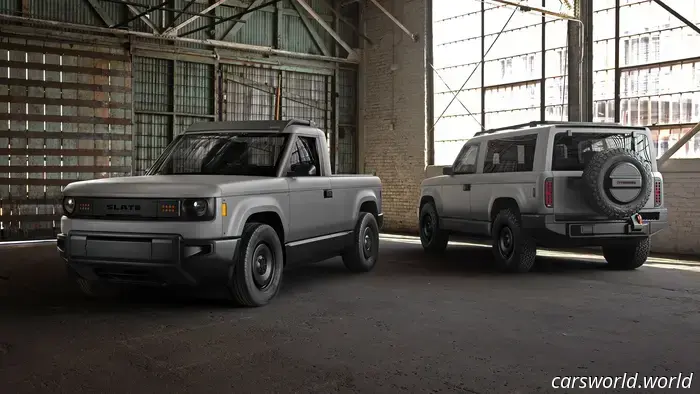 Conozca la Camioneta Slate: Una Camioneta Eléctrica de 2 Puertas y 2 20K Con Ventanas de Manivela y Sin Pantalla Táctil