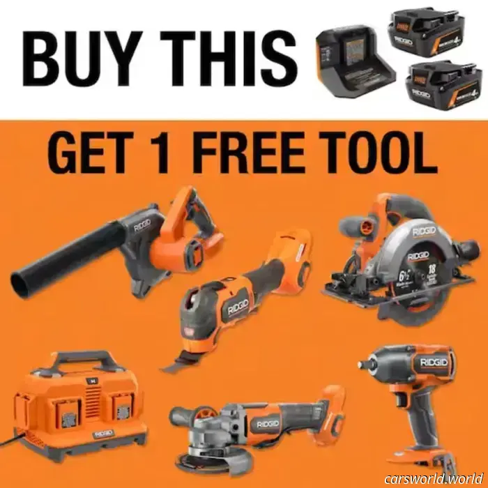 Grab $308 in Batteries for Only $149, Plus Choose a Free Tool with This Ridgid Black Friday Offer.
