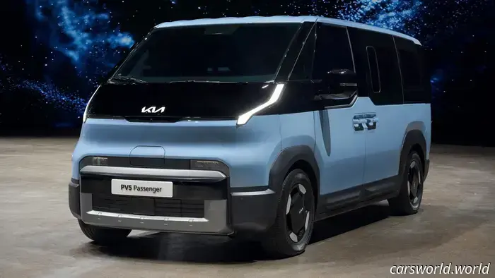 Фургон Kia PV5 - это VW ID.Buzz создан в стиле будущего, а не прошлого