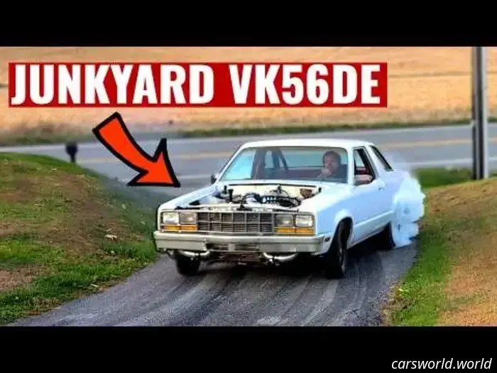 Nissan V8 proveniente da uno sfasciacarrozze eroga quasi 700 WHP con un turbo e poco altro