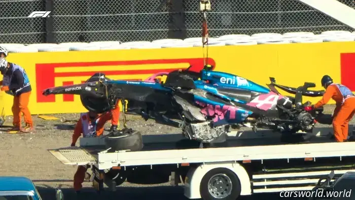 El Gran Accidente de F1 en Suzuka Evidencia la Relevancia de la Aerodinámica en Fracciones de Segundo.