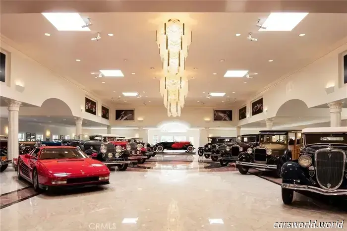 This $125 million estate features not only a large garage but also its own car museum.
