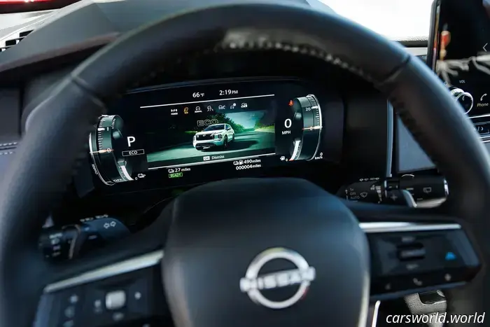 The 2026 Nissan Rogue Plug-In Hybrid resembles a Mitsubishi Outlander but features a less prominently colored grille.