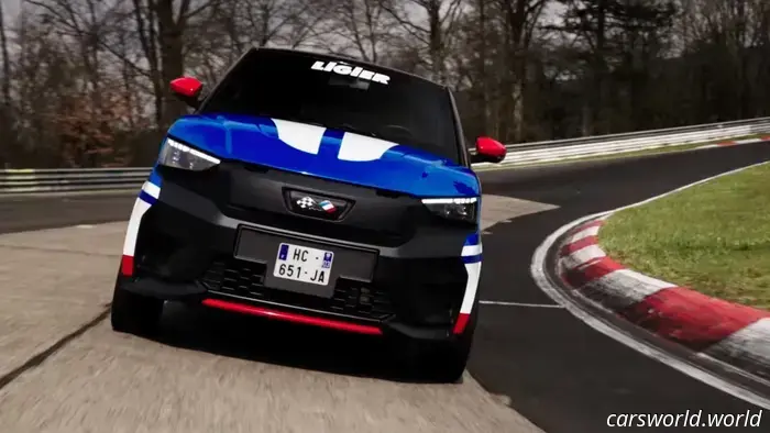 Un nuovo record sul giro del Nurburgring è stato stabilito con appena 8 cavalli.