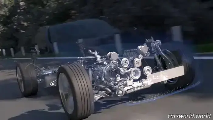 What is a V8 engine doing in Toyota's latest hybrid explainer video?
