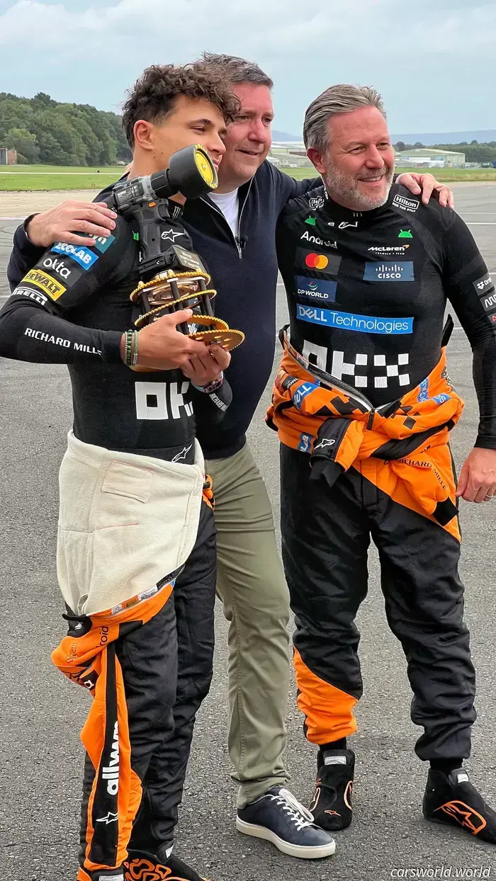 I witnessed F1 champion Lando Norris defeat his McLaren boss in a kart race, and it was an eye-opening experience for me.
