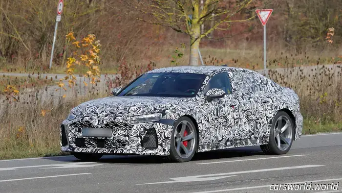 Subscribe to Spyglass: The insider scoop, delivered straight to your inbox.

Your exclusive glimpse into upcoming vehicles and secret prototypes, directly from our spy photographer.

Like many, we appreciate V8-powered wagons. The Audi RS6 is undeniably impressive (even if it weighs as much as a small train), and we’re encouraged by Audi’s recent indications that this formula will continue. Even more exciting are the fresh spy shots of the German powerhouse’s successor.

As if that wasn't exciting enough, our spies have shared more promising news this morning: the RS6 wagon isn’t the only variant returning for 2027; the sedan will be back as well! As a proud member of the sport sedan community (and a Cadillac owner), I’m particularly excited about this development.

We’ve already spotted the new RS6 Avant on two occasions—once for each of the super-wagon’s powertrain options (yes, an electric version is reportedly in the works). A quick look at this prototype clearly identifies it as the RS variant. The distinctive wheel and brake setup is a significant indication, but the flared fenders and open vents, accompanied by oval exhaust tips at the rear, really emphasize its identity. Plus, I must say, it appears pleasantly compact. That’s the 2025 model for you.

Am I imagining things, or is there a hint of early-2000s Subaru Legacy in that rear design? I mean that positively; the 2006 Spec.B showcased an elegant design with clean lines and none of Subaru’s usual exaggerated rally attributes. If I tilt my head a bit, I also see a touch of Saab back there.

Given Audi’s typical release schedule, it may take another year or two before we see any of these variants in the U.S.—and let's face it, the likelihood of the electric model making it here is very slim.

There was a time when the new RS6 Avant was expected to be solely electric, but with the current state of affairs, that plan has been put aside. We reported in June that Audi is likely pursuing a plug-in hybrid version of its 4.0-liter twin-turbo V8. Since both gas-powered prototypes have shown decals suggesting they are equipped with hybrid batteries, this seems to be a certainty.

Have a news tip? Reach out at [email protected]!