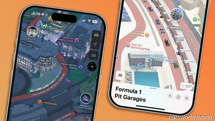 Apple ha costruito un piccolo circuito di Monaco F1 in 3D da esplorare in Apple Maps