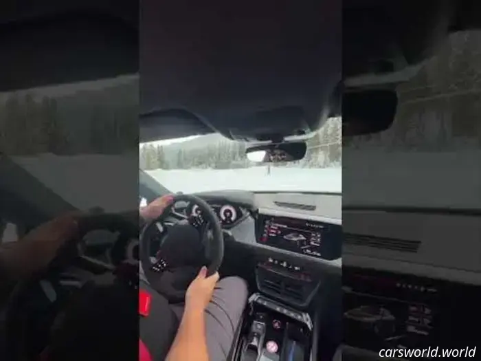 Cómo realizar un derrape con un Audi de 900 CV en hielo sin chocar.