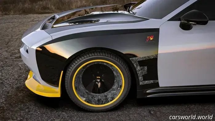 The inaugural widebody kit for the 2025 Dodge Charger reintroduces the yellow splitter.