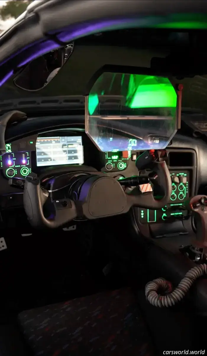 This Toyota MR2, equipped with a supercharger from a Chinook helicopter turbine, can shoot flames.