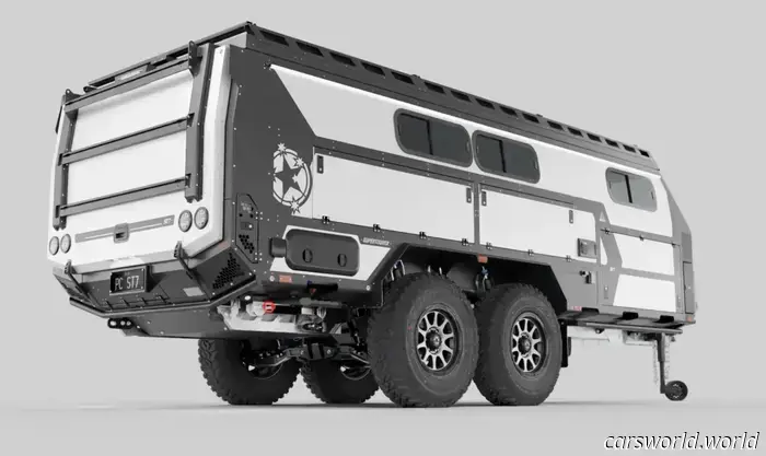 Этот внедорожный кемпер стоимостью 200 000 долларов имеет самую сумасшедшую подвеску прицепа, которую вы когда-либо видели.