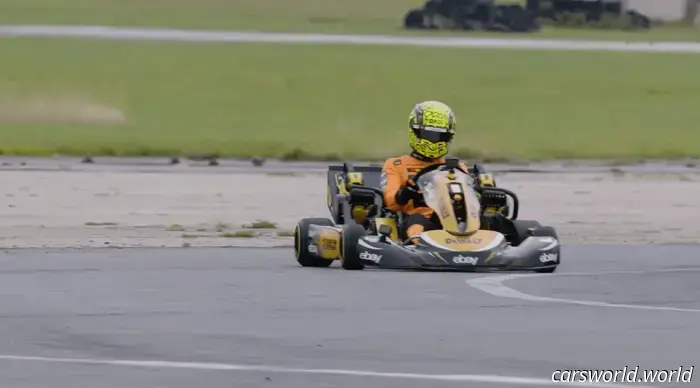 I witnessed F1 champion Lando Norris defeat his McLaren boss in a kart race, and it was an eye-opening experience for me.