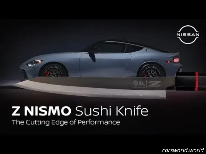 Nissan and renowned chef Hiro team up to create a Z Nismo precision sushi knife.