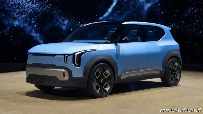 Kia EV2 Concept Позволяет Отправлять Текстовые Сообщения Через Свои Окна