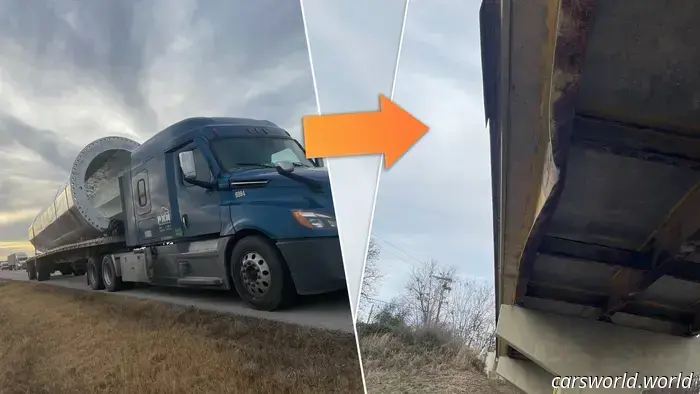 Oversized Semi-Truck Load Collides with Six Bridges During a Single Journey