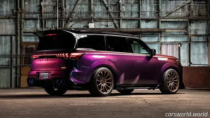 Infiniti imaginó un SUV Nissan GT-R de 1.000 caballos con pintura Midnight Purple para el SEMA