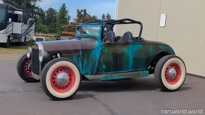 This vintage Ford Model A Rat Rod is, in fact, a Polaris RZR.