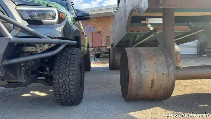 High School Welding Class Constructs 'Carolina Squat' Truck Only to Submerge It in the Ocean