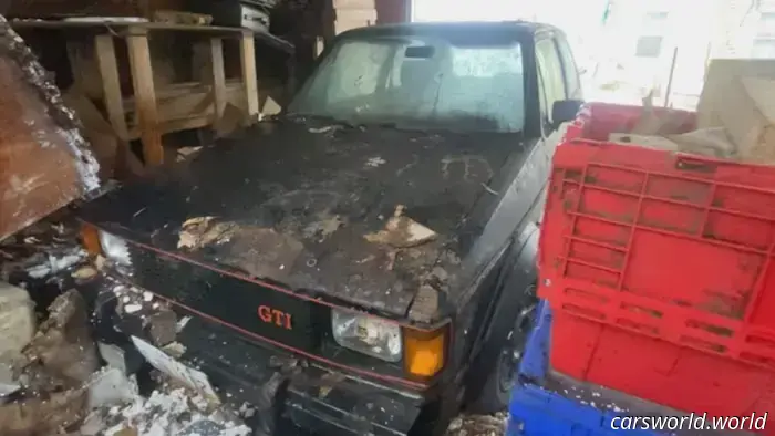 Watch This Mk1 VW GTI Receive Its First Wash After 25 Years of Being Abandoned