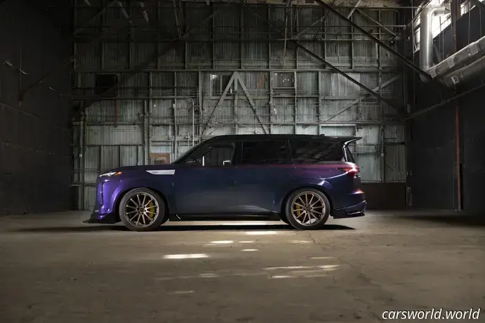 Infiniti придумала 1000‑сильный внедорожник Nissan GT‑R с окраской «Midnight Purple» для SEMA