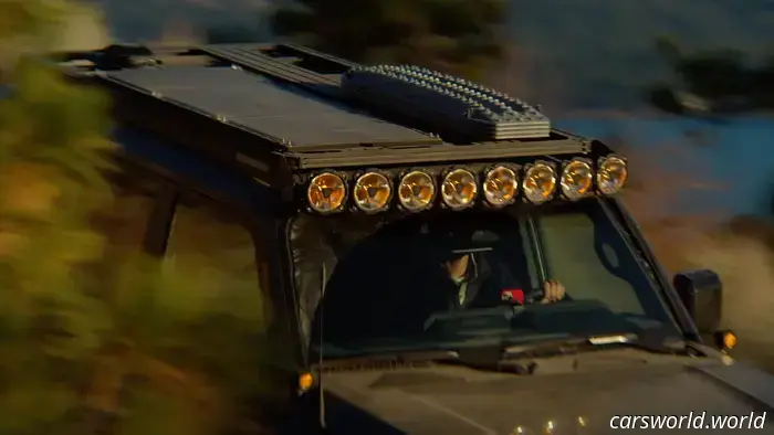KC Hilites Platform One is an elegant roof rack featuring integrated power.