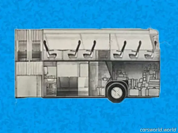 El Neoplan Jumbocruiser Era un Autobús Furtivo de Dos Pisos con Capacidad para Más de 100 Pasajeros.