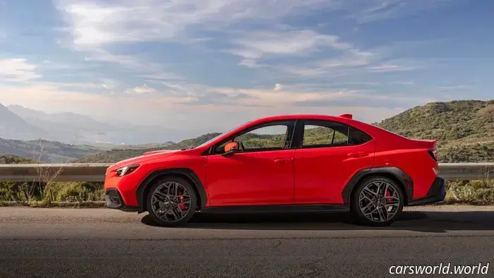 Продажи Subaru WRX в 2025 году достигли рекордно низкого уровня