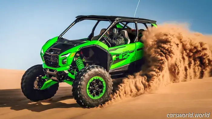 Il nuovo UTV sovralimentato di Kawasaki produce 250 CV da un motore di una Ninja streetbike