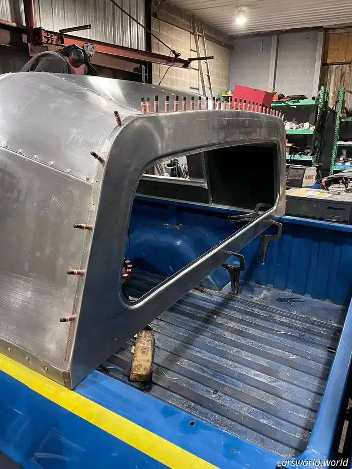 Creating this beautiful truck bed cap by hand required over 100 hours.