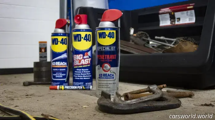 Специальное средство WD-40 помогло мне спасти некоторые ржавые инструменты