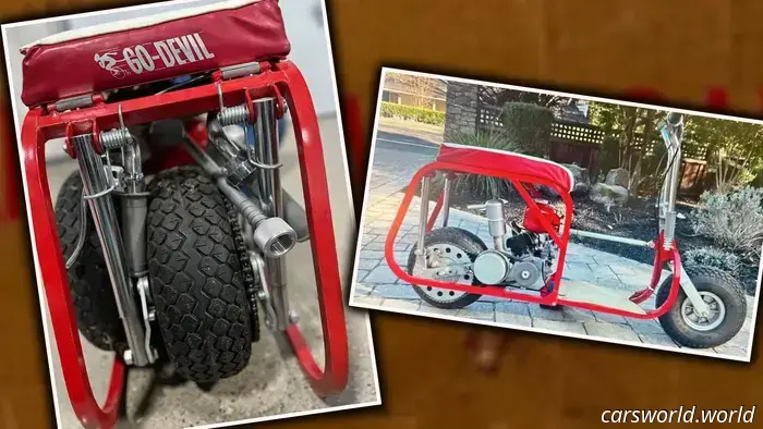 This 1965 Folding Two-Stroke Scooter Is Similar to an Original Motocompo.