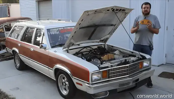 Turbocharged Five-Cylinder Engine from a Chevy Colorado Propels Wagon to 8-Second Quarter-Mile Time